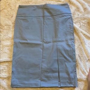Slate Blue Banana Republic Pencil Skirt